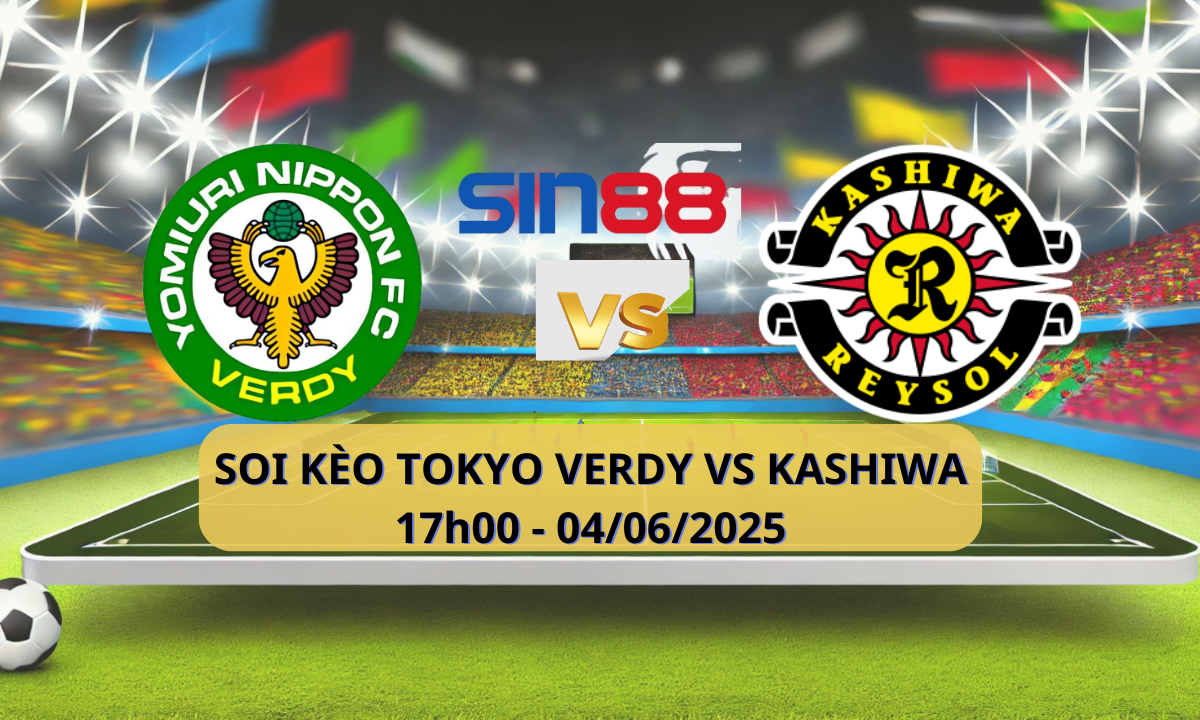 Quảng cáo trận đấu giữa Tokyo Verdy và Kashiwa Reysol